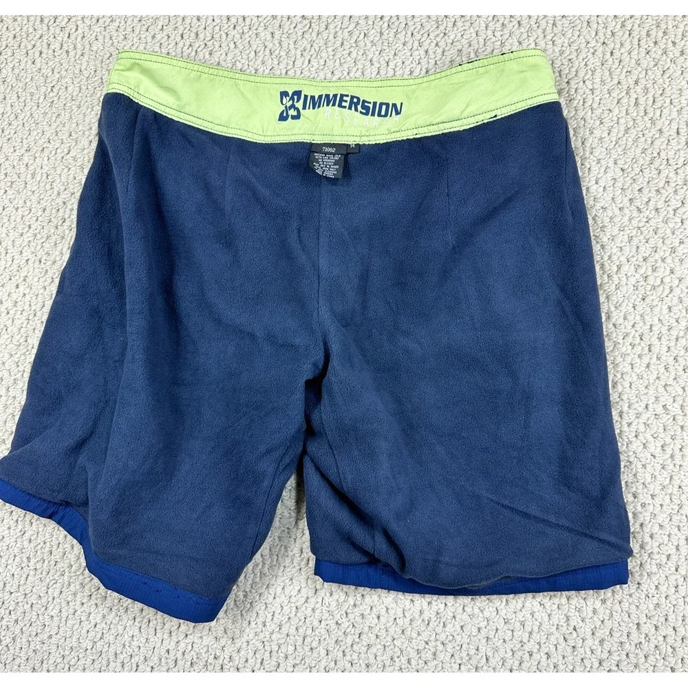 Immersion Research Shorts Womens 14 Navy Fleece Lined Guide Kayak Paddle Board